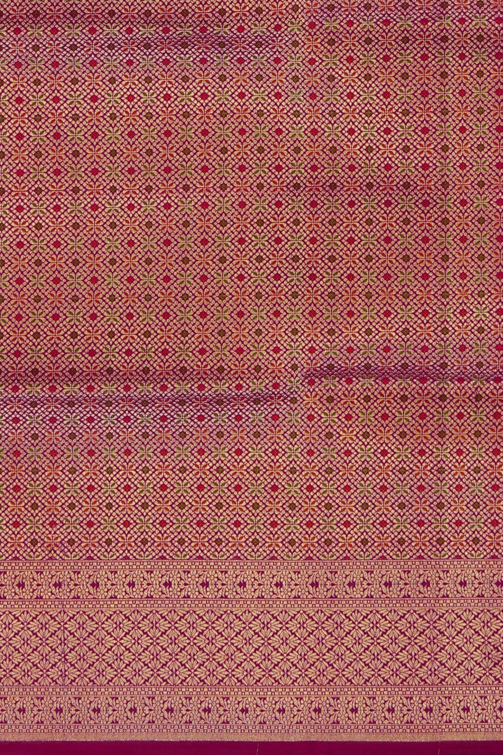 Image of Banarasi Silk Plum Pink Saree